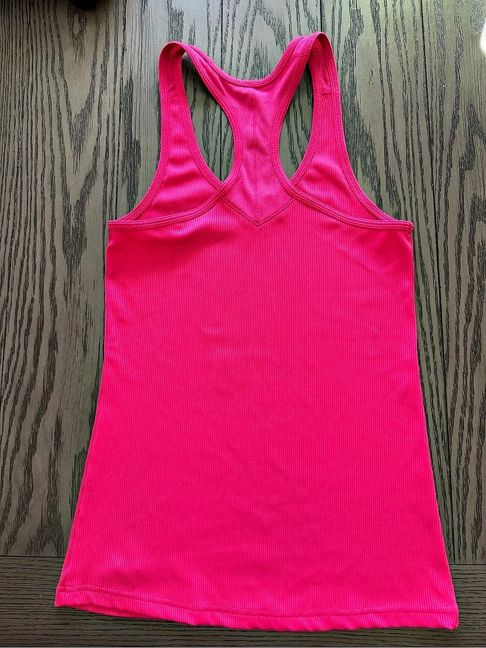 Under Armour Ribbed Racerback Tank in Pink